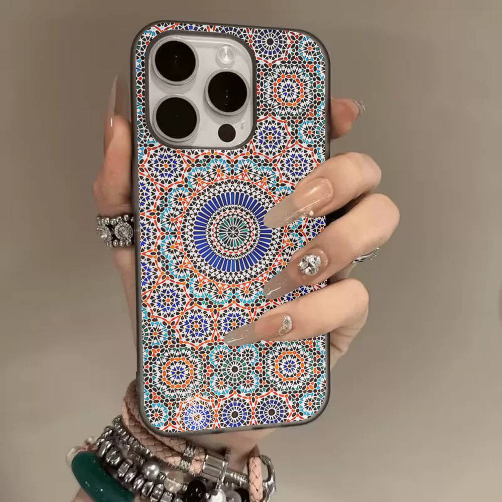 

Moroccan Tile For IPhone 17 16 15 14 Plus 13 12 11 Pro Max With Shockproof Protective Phone Cover iPhone 17pro max