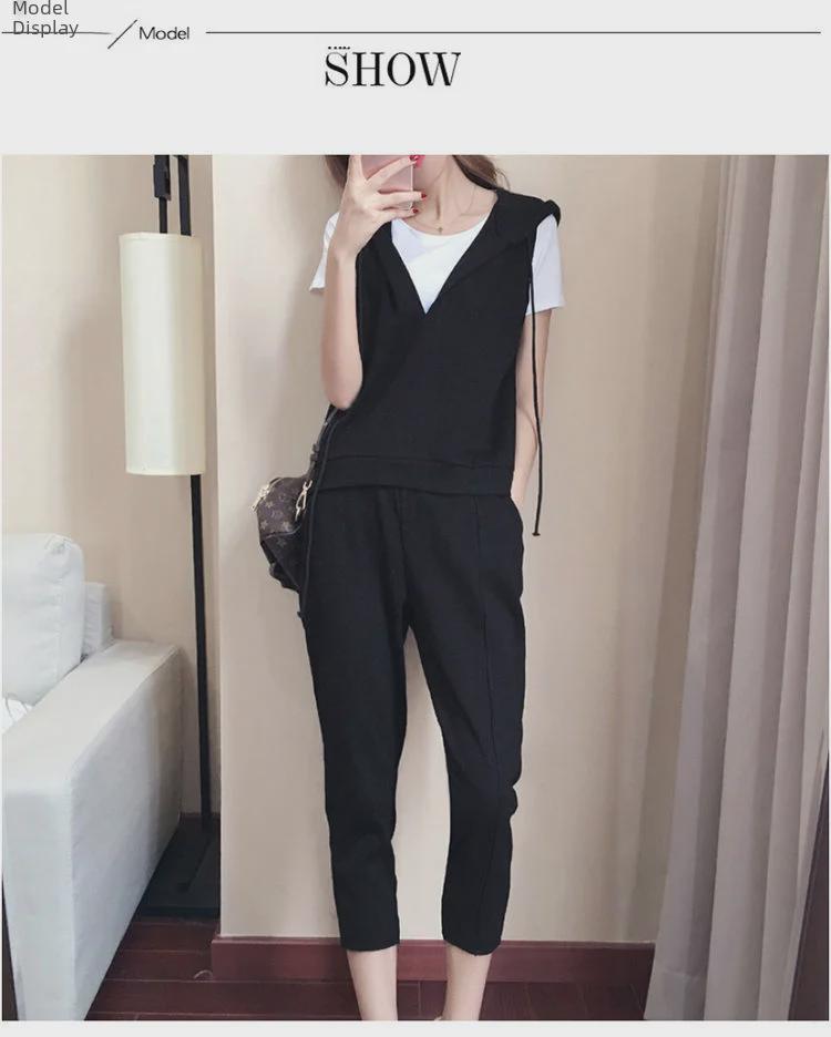 2022 Summer Plus Size Women's Casual Fashion Sports Three-Piece Suit
