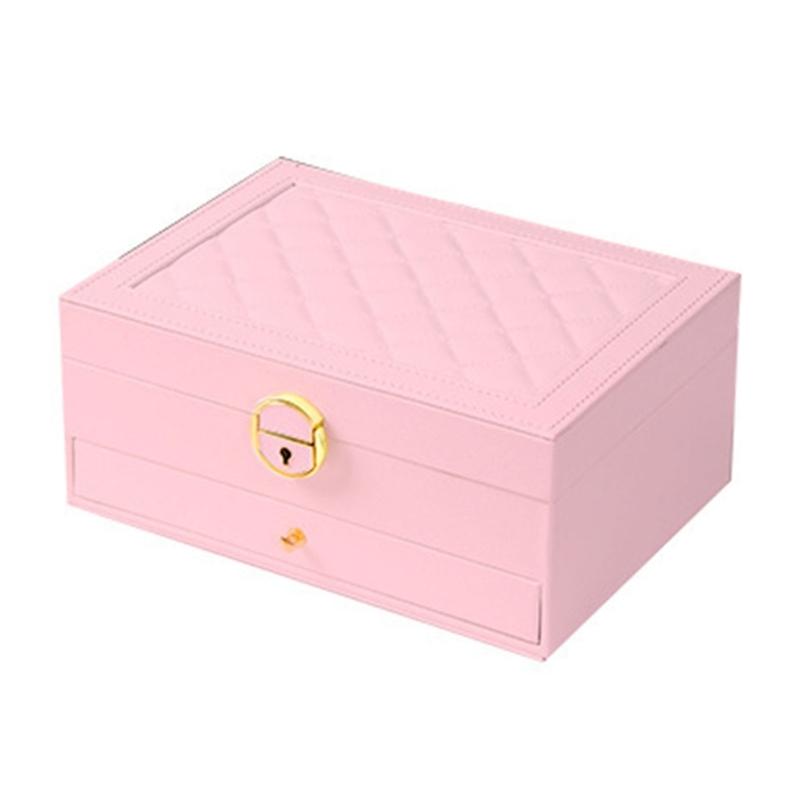 Elegant Jewelry Holder Spacious Multi Tiered Necklace and Earring Organizer with Compartments Jewellery Stoarge Box