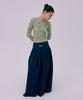 Bundercammer Shirring Maxi Skirt_Navy