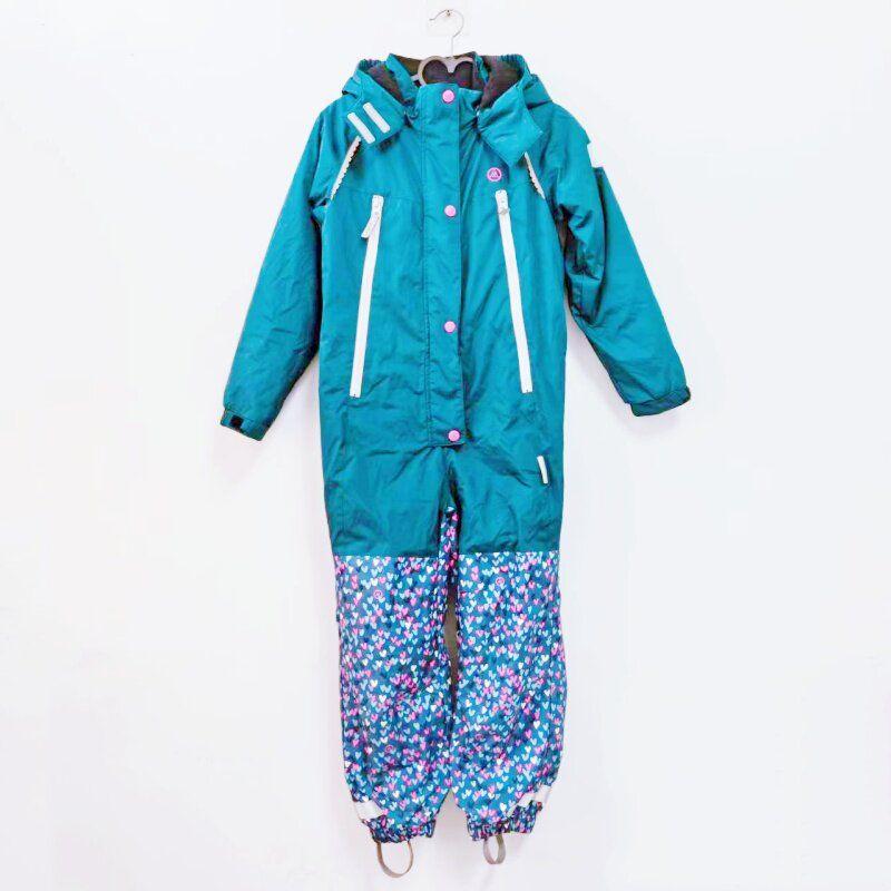 Exported to Northern Europe, Russia, Finland, Thin Cotton Windproof, Waterproof, Snowproof Children's One-Piece Ski Suit, Winter Model