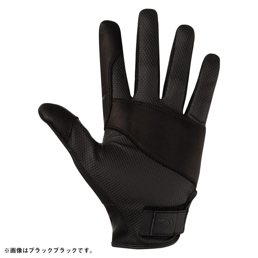 Daiwa Offshore Leather Gloves Black Gold XL 24DG-7324
