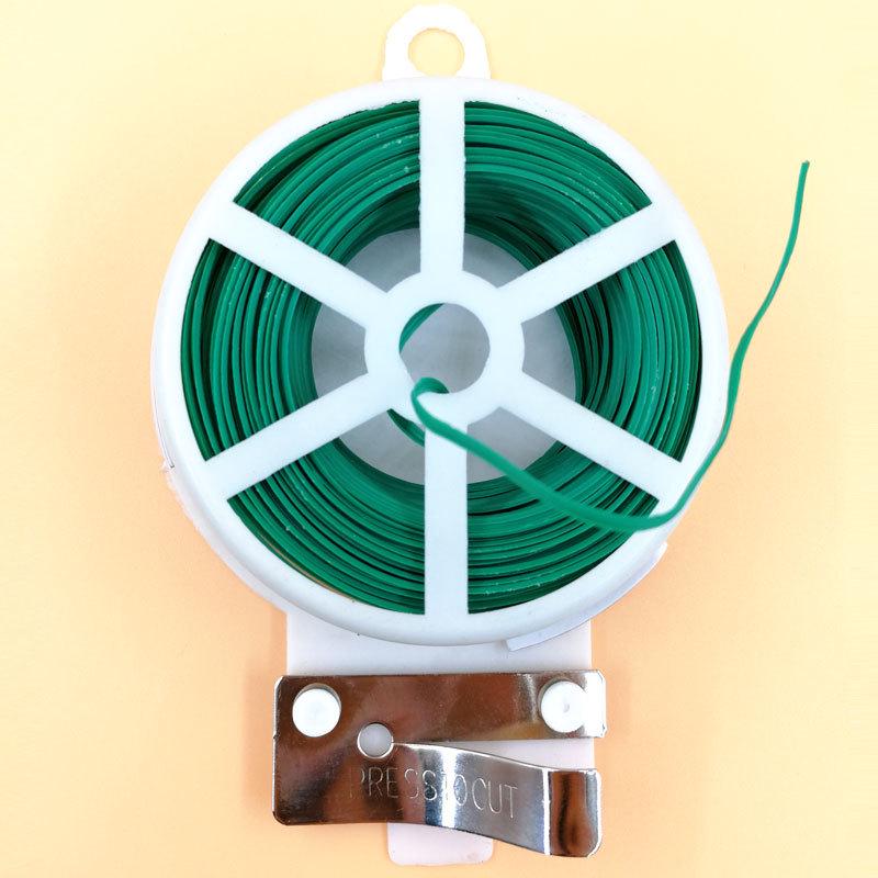 Ogrodowy drut do wiązania kwiatów i drzew, 30m PE z obcinakiem