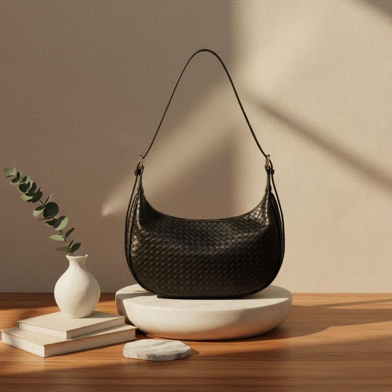 Women s bag woven plaid shoulder crossbody handbag fashionable versatile large-capacity women s bag