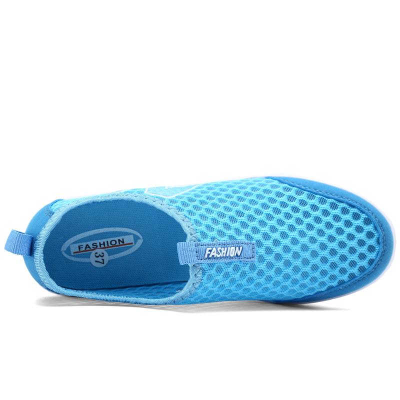 Sneakers for Women Summer Wedge Rocking Shoes Breathable Mesh Casual Shoes Thick Soled Women's Shoes Slip on Lazy Shoes