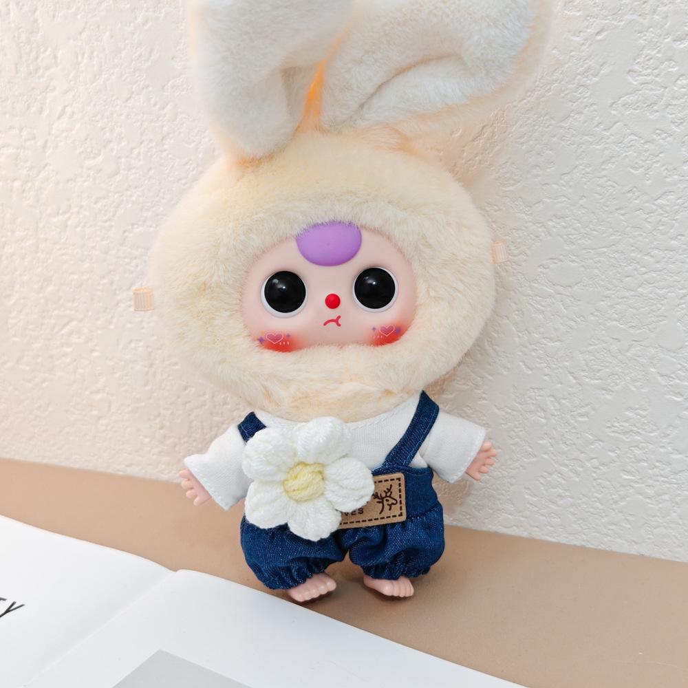 Macaron Little Rabbit Doll Clothes: Cute Pendant, Outfit for 3-Year-Old, Blind Box Edition