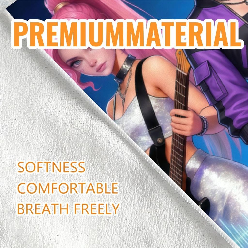 1Pc Idol Girl Group Beach Towel Soft Microfiber Quick Dry Gym Sports Towel Cute Kids Bath Towel Trendy Daily Beach Accessories