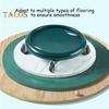 Ruota Addominale con Tappetino per Ginocchia Rotazione a 360 Gradi Uomini Donne Allenamento Core Esercitatore Addominale Tavola con 4 Ruote Palestra Domestica Fitness
