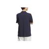 Adidas Logo Solid Color Casual Short Sleeve Polo Shirt Men Tops Legend-Ink-Blue JI9053