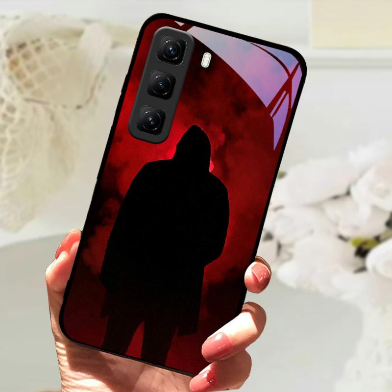 Gehärtetes Glas Case Für Infinix Hot 60 60i Hot60 Pro Plus 60Pro Handy Rückabdeckung Vollständige Abdeckung Linsenschutz Hülle Fundas Etui