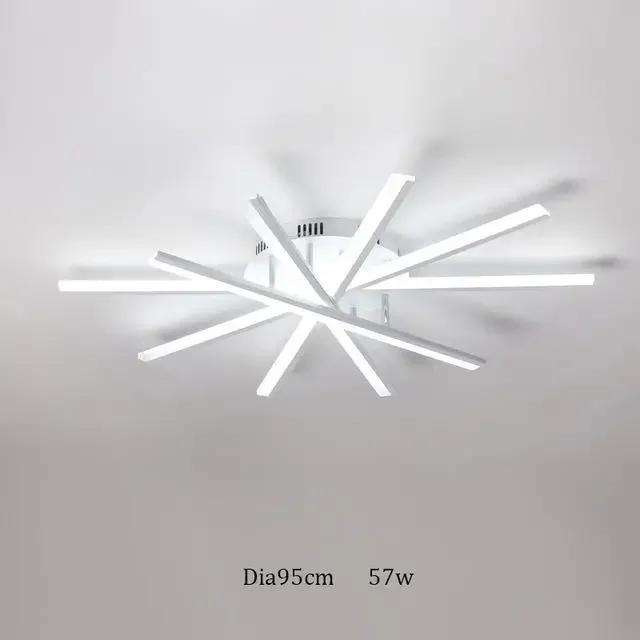 Nordic Living Room Bedroom kitchen design of Modern acrylic LED Chandelier Ceiling can Dimming Lighting lamp light gloss