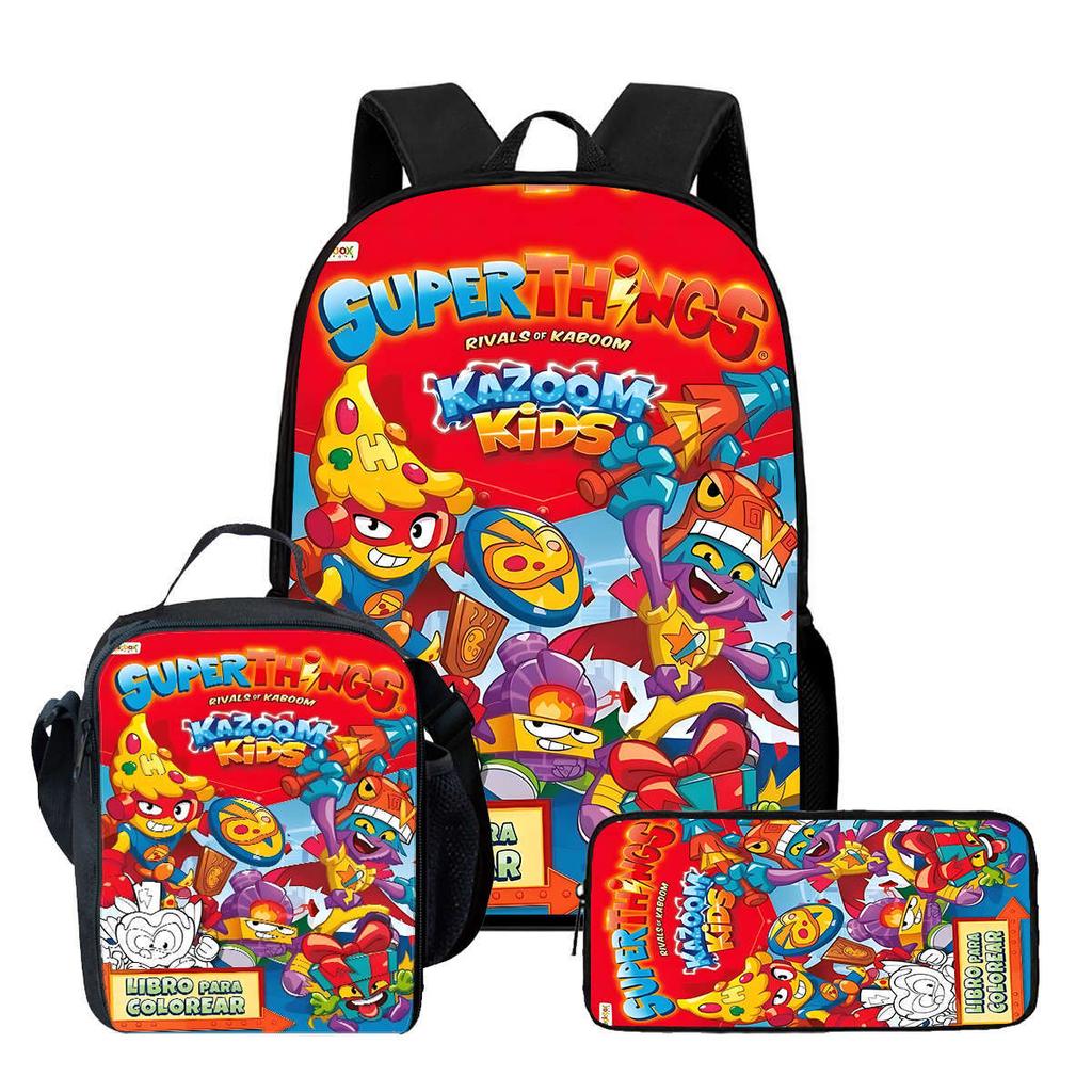 Super Zings Student Learning Essential Comfortable School Bag Cross-Border Co-Ed Backpack