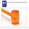 Transparent Rubber Sledge Hammer Wood Handle 750-3000 Type Tile Floor Mounting Hammer Anti-slip Shock-proof Rubber Mallet