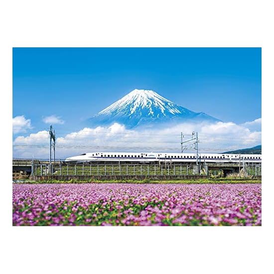 Yanoman [Made in Japan] 500-Piece Jigsaw Puzzle: Japanese Scenery - Lotus Flowers and Mt. Fuji (Shiz