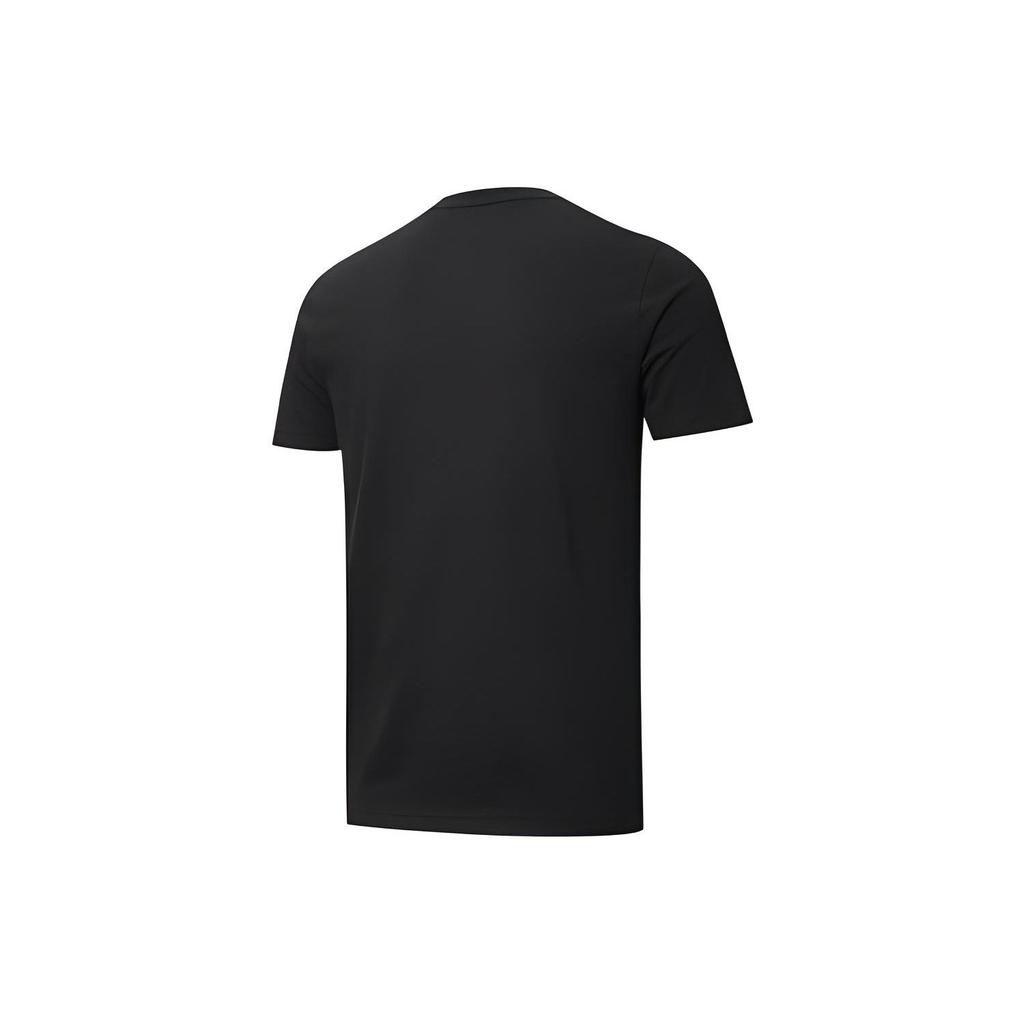 Puma Metallic Foil Logo Sports Short Sleeve T-Shirt Men Tops Black 587587-01