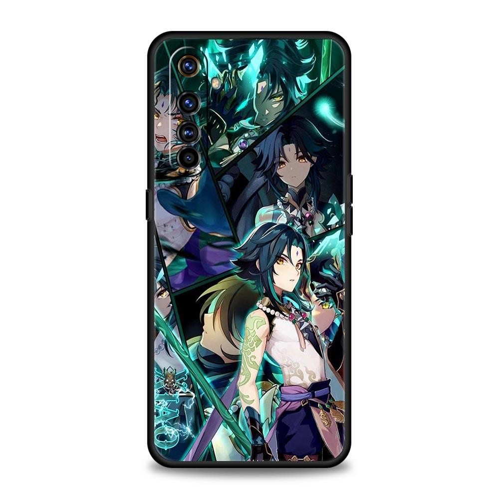 For Realme GT Neo 2 3 3T 5 Phone Case 12 11 5G 10 9 8 5G 7 6 GT5 GT3 GT2 Pro C21 C11 C25 C35 Cover Genshin impact ayato wanderer