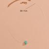 New Product Simple Personality Geometric Irregular Turquoise Pendant Transparent Fishing Line Necklace Collarbone Chain Decoration