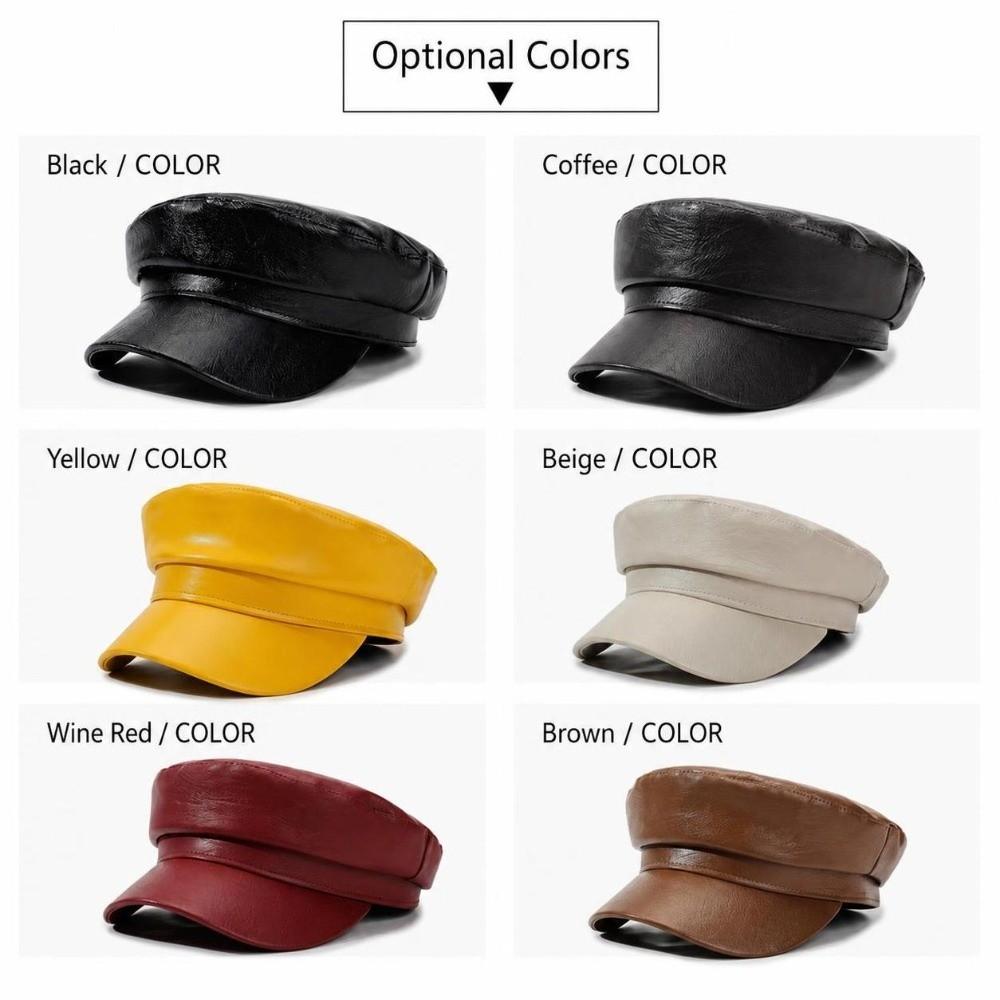 Short Brim Newsboy Cap Adjustable Beret Cap Casual Peaked Cap  Travel Use