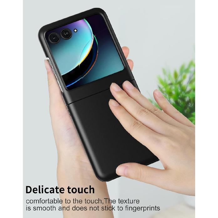Foluu (Upgraded Slim Fit Case for Motorola Razr Plus 2023, Ultra Thin Matte PC with Non-Slip Grip Full Protection Protective Cover for Motorola Razr+