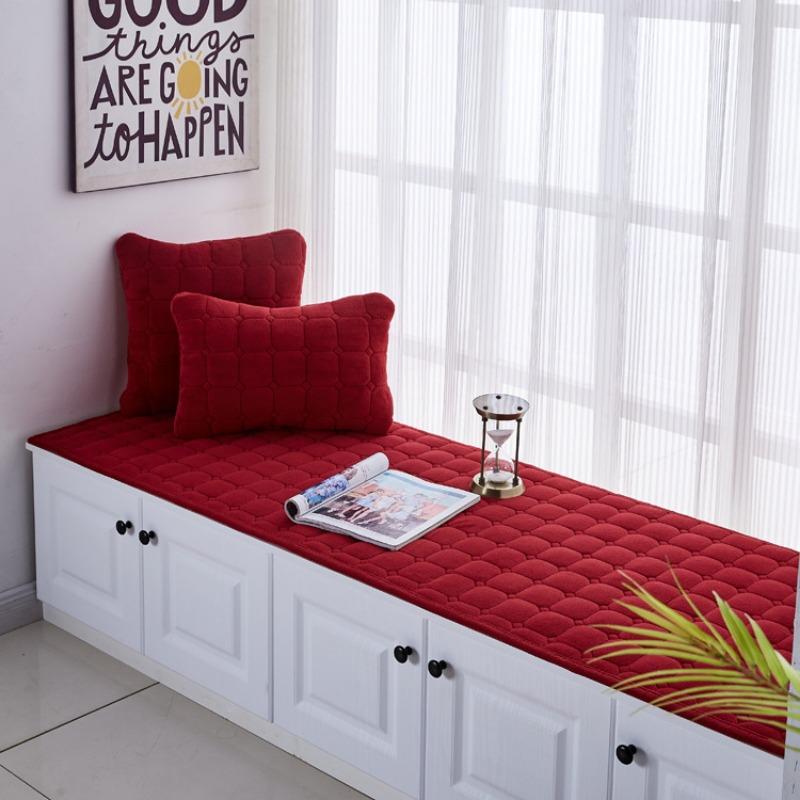 Bay Window Cushion European Style Window Sill Cushion Bedroom Balcony Cushion Decoration Tatami Non-slip Sponge Cushion