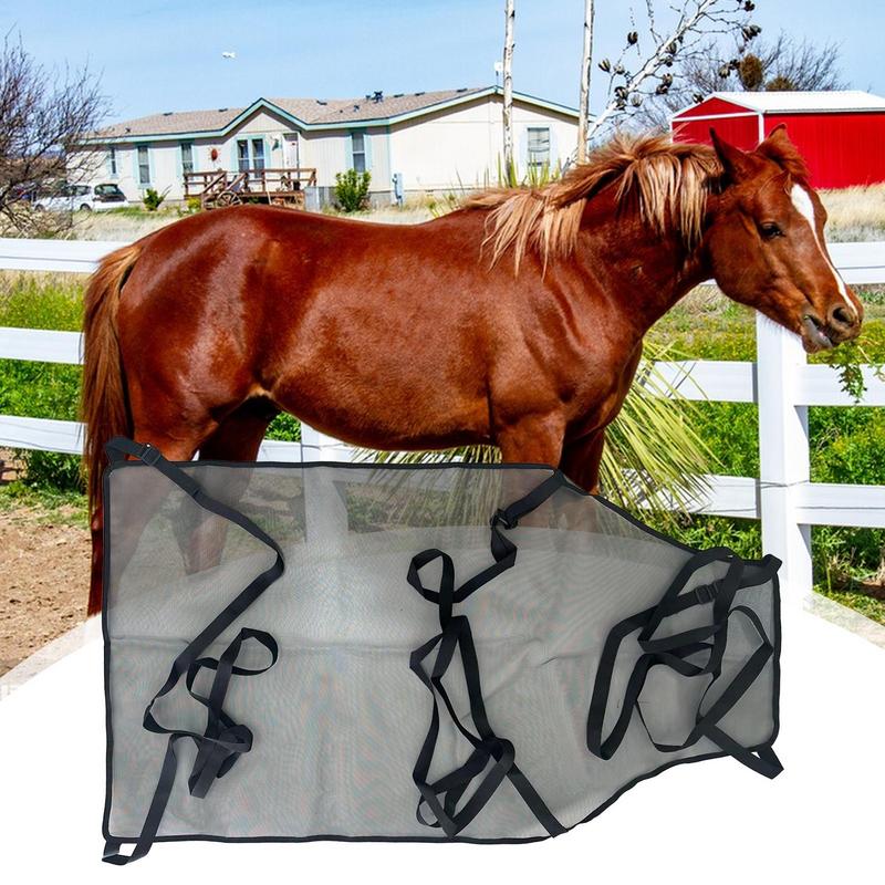 Horse Fly Sheet Adjustable Breathable Mesh Equine Fly Sheet Equine Care Blankets For Livestock Outdoor Backyard Farm Patio