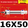 Corrosion Resistant Stainless Steel Pneumatic Cylinder 16-40mm/50-150mm
