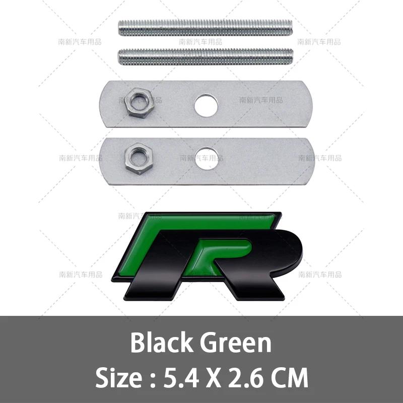 BHD1 GOLF VW For VOLKSWAGEN VW 2026 New 3D Metal R Grill Emblem Badge R line Grille Stickers For Volkswagen VW R Rline Bora Golf GTI