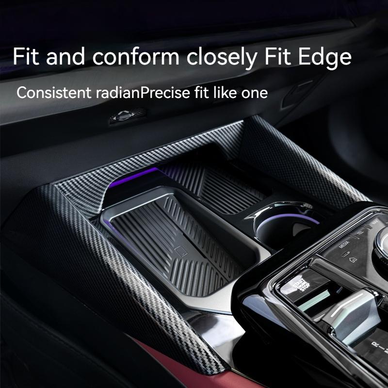 For BMW 5 Series i5 G60 2025-2025 Carbon Fiber Style Center Control Side Gear Cover Trim Car Interior Accessories