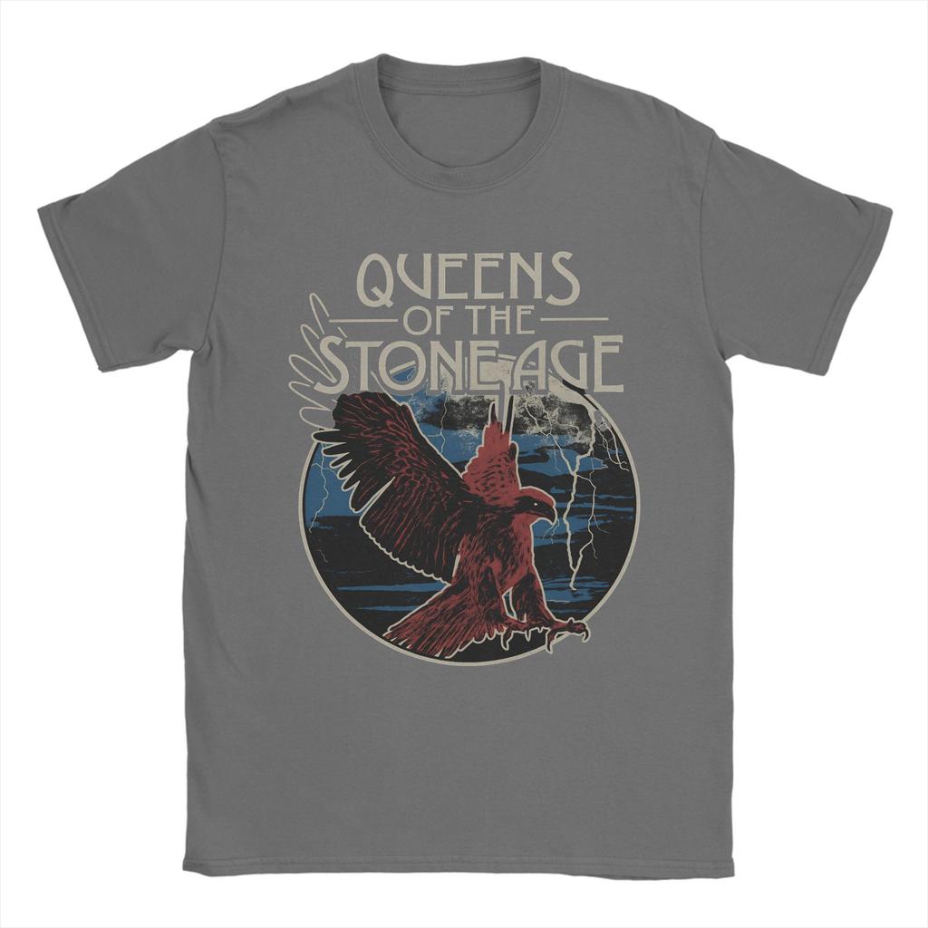 Queens of the Stone Age Music Band T Shirt Adult American Rock Music  Pure Cotton T Shirts Summer Tee Shirt Oversized Clothing