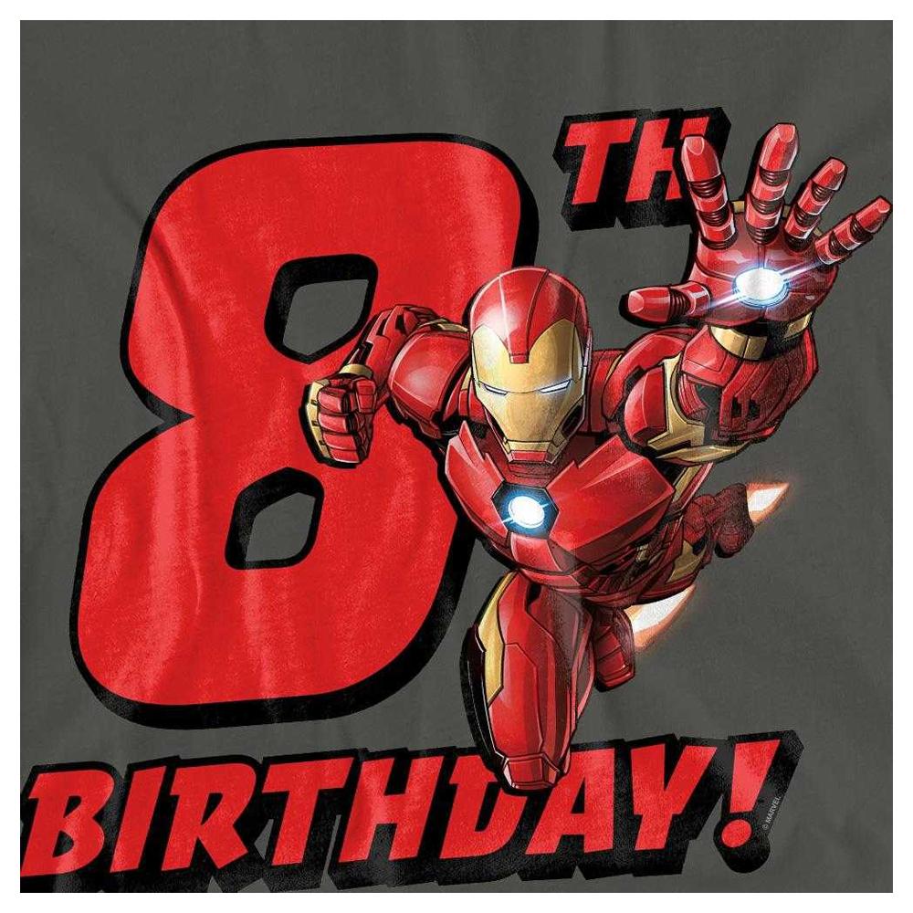 Iron Man Womens/Ladies 8th Birthday T-Shirt