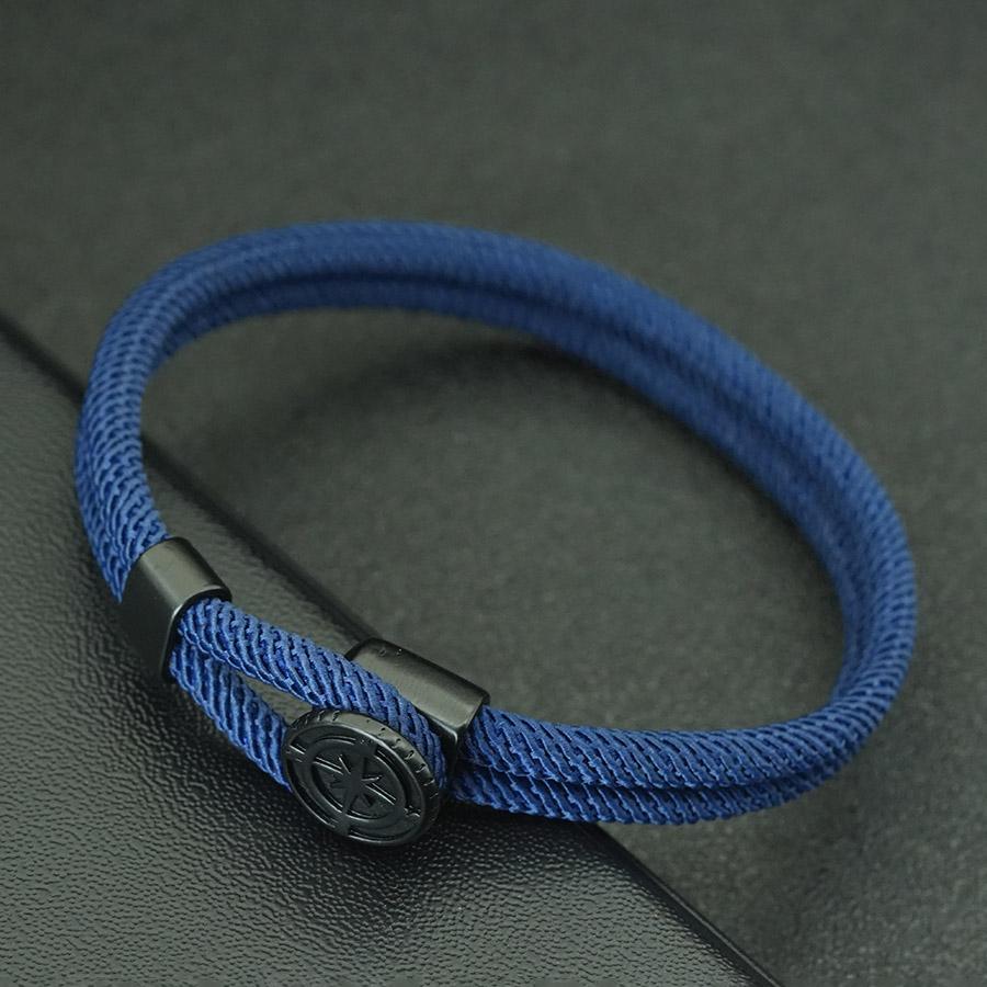 Classic Double Layer Milan Rope Bracelet Men Handweaven Black Clasp Wrap Chain Wristband Homme Outdoor Riding Casual Accessories