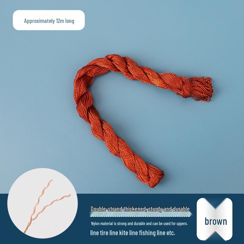 Shoe & Tire Repair Nylon Thread Set: Ideal for Shoes, Kites, Fishing, Hand Sewing, and Binding with Needle.