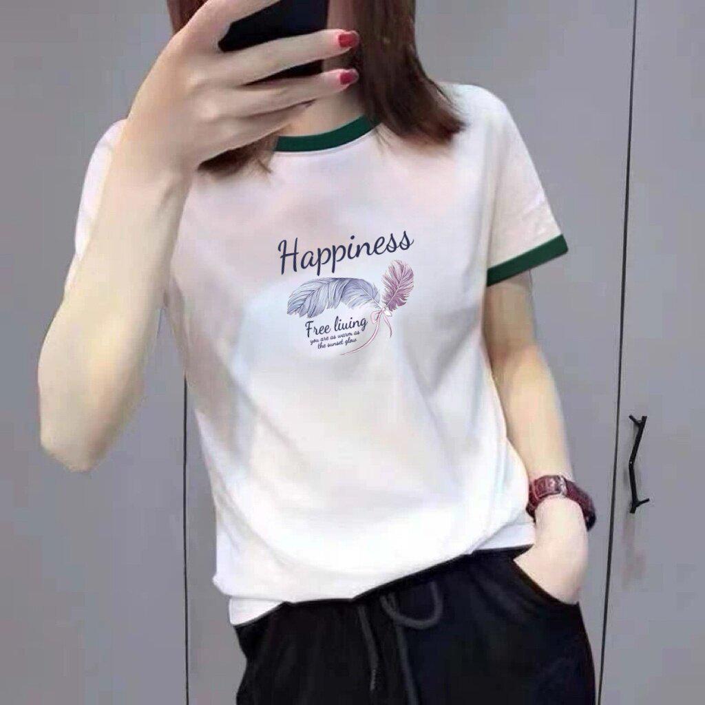 Women's High-End Color Block Short Sleeve T-Shirt: Slimming, Stylish, Age-Reducing Top for Middle-Aged and Elderly