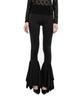 Isjabaibeu [Ica22Wpt11Bk] High-Waisted Flare Leggings Black