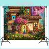 Enchanting Disney Encanto Mirabel Birthday Party Photo Backdrop Banner