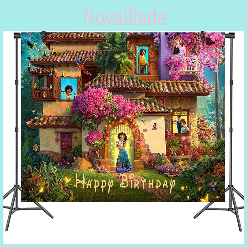 Enchanting Disney Encanto Mirabel Birthday Party Photo Backdrop Banner