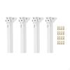 4 Pieces Folding Table Legs Cabinet Feet Furniture Accessories Heavy Duty Metal DIY Desk