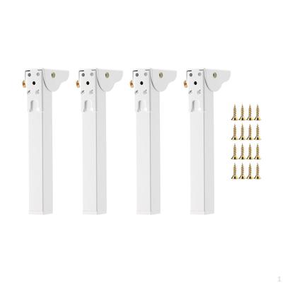 4 Pieces Folding Table Legs Cabinet Feet Furniture Accessories Heavy Duty Metal DIY Desk