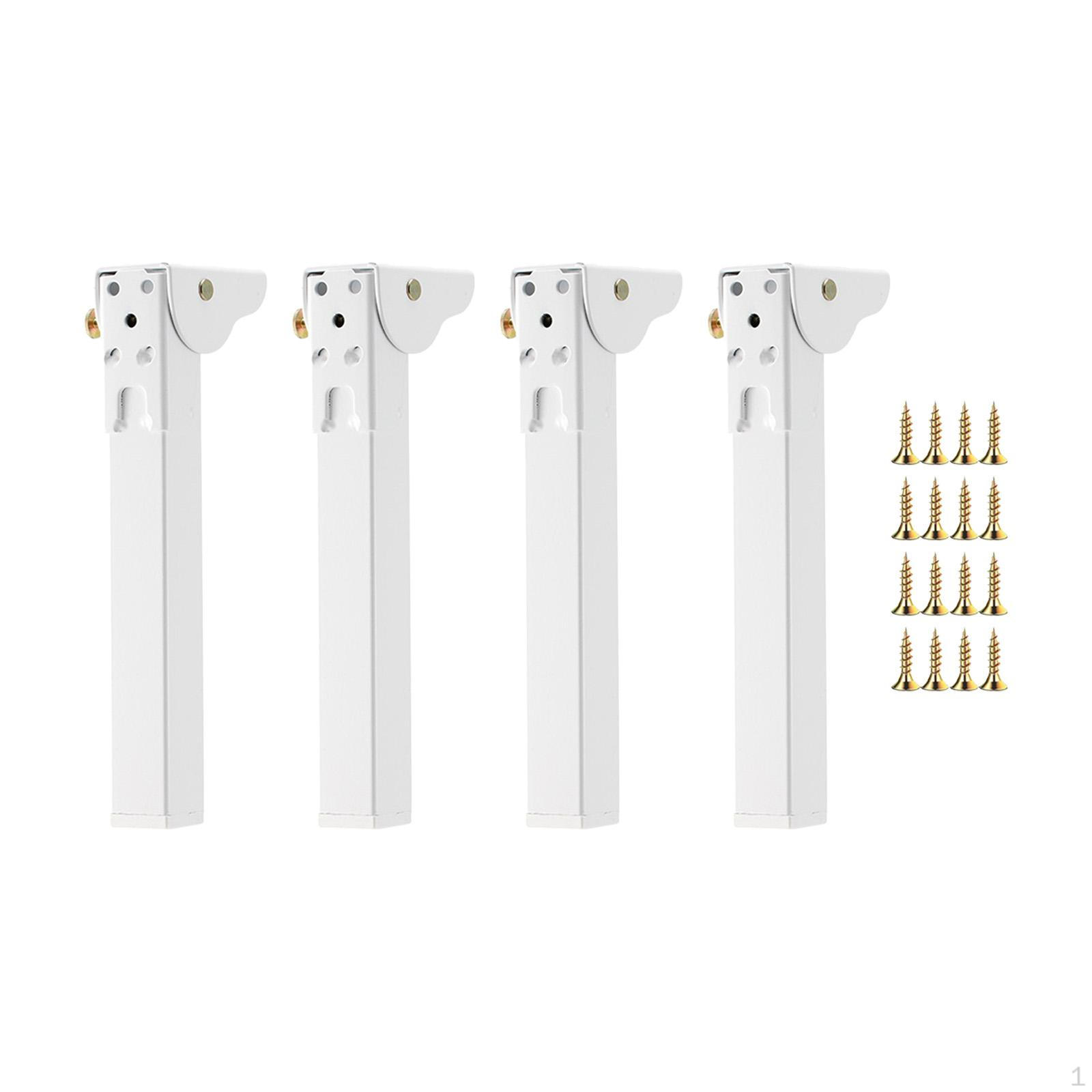4 Pieces Folding Table Legs Cabinet Feet Furniture Accessories Heavy Duty Metal DIY Desk