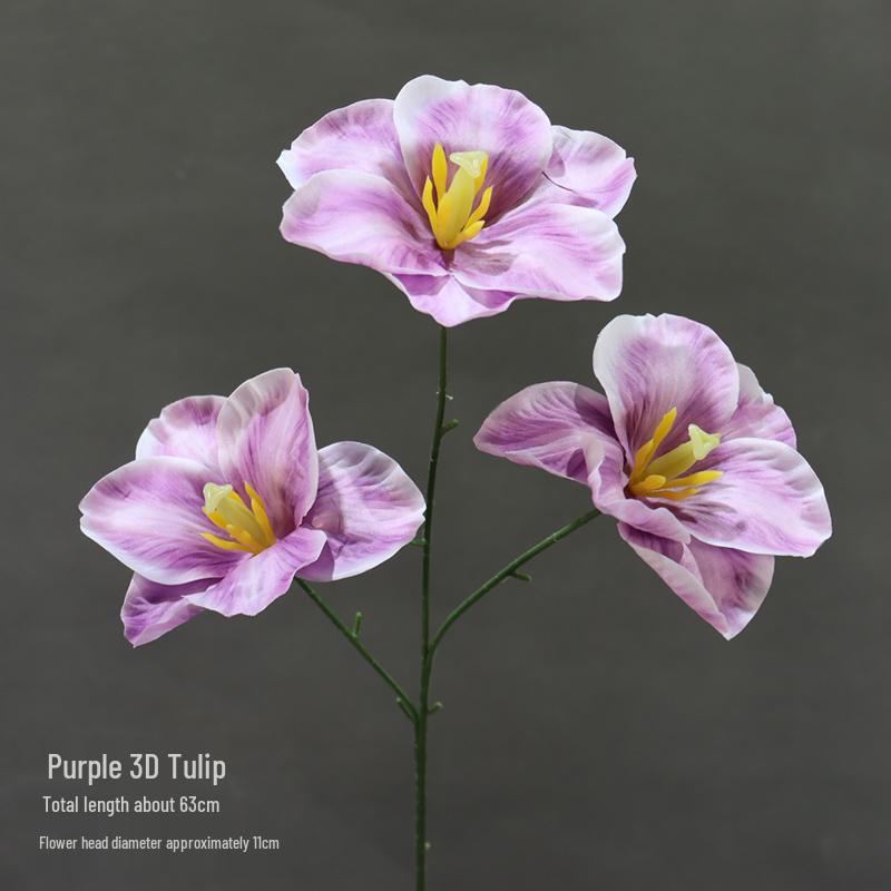 3D Flip Silk Tulip Wedding Decoration & Floral Art Background