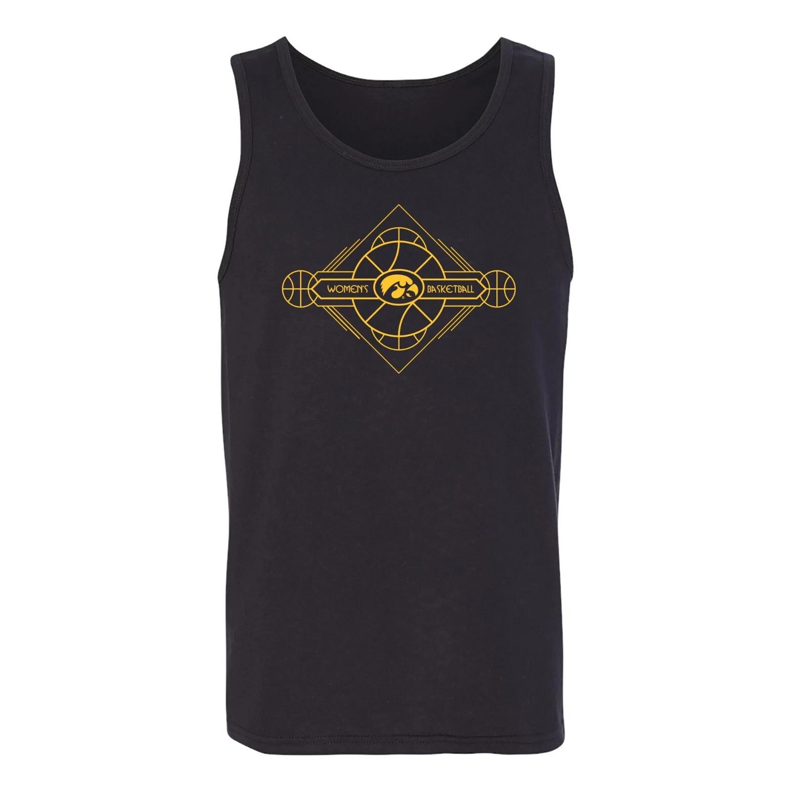 Iowa Art Deco Women s Basketball Unisex Tank Top - Black S