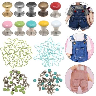 Toys Sewing Accessory DIY Doll Belt Buttons Metal Buckle Trousers Bags Accessories Dolls Buckles