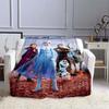 Disney Frozen Elsa Princess Blanket for Sofa King Size Cute Soft Flannel Throw Fluffy Bed Blanket New Born Winter Blanket Gift#(7)