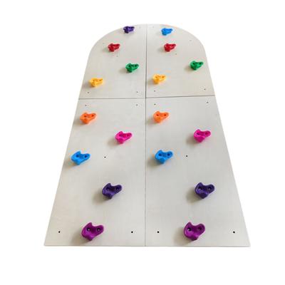 Climbing Wall for Kids Room Wooden Climbing Toys Indoor Set for Indoor Playground and Gym Lama Wood Color