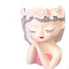 Fairy Head Flower Pot Creative Holder for Photos in Garden Or Party Settings