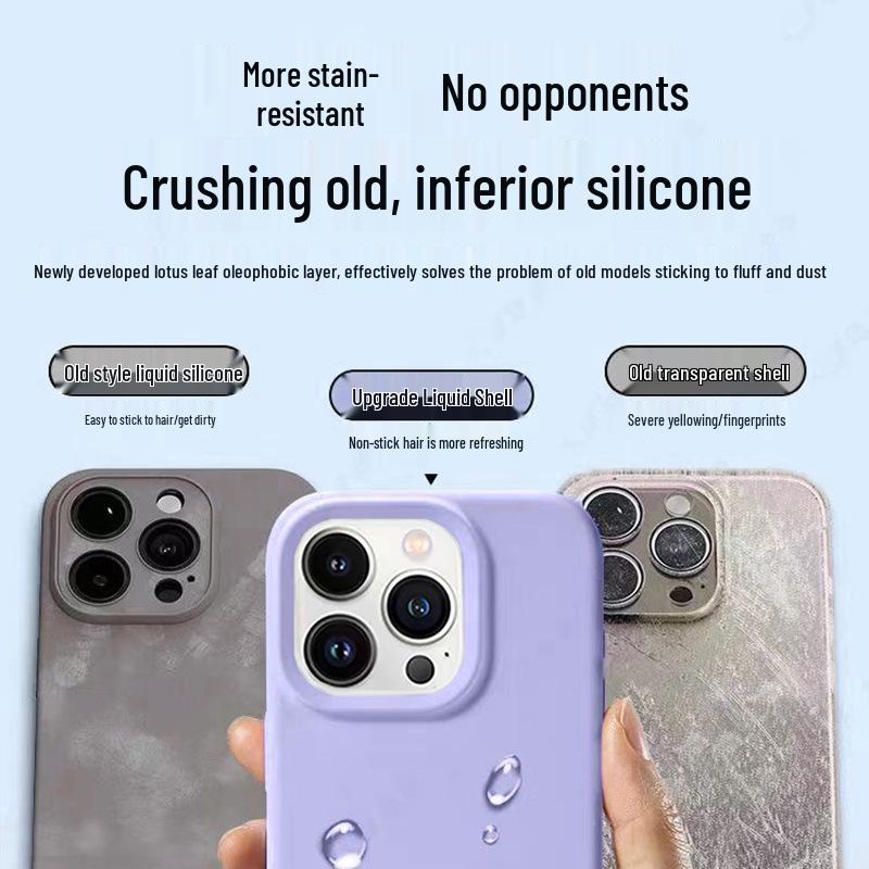 Apple iPhone Liquid Silicone Case for iPhone 16, 15 Pro Max, 14, 13, 12, 11