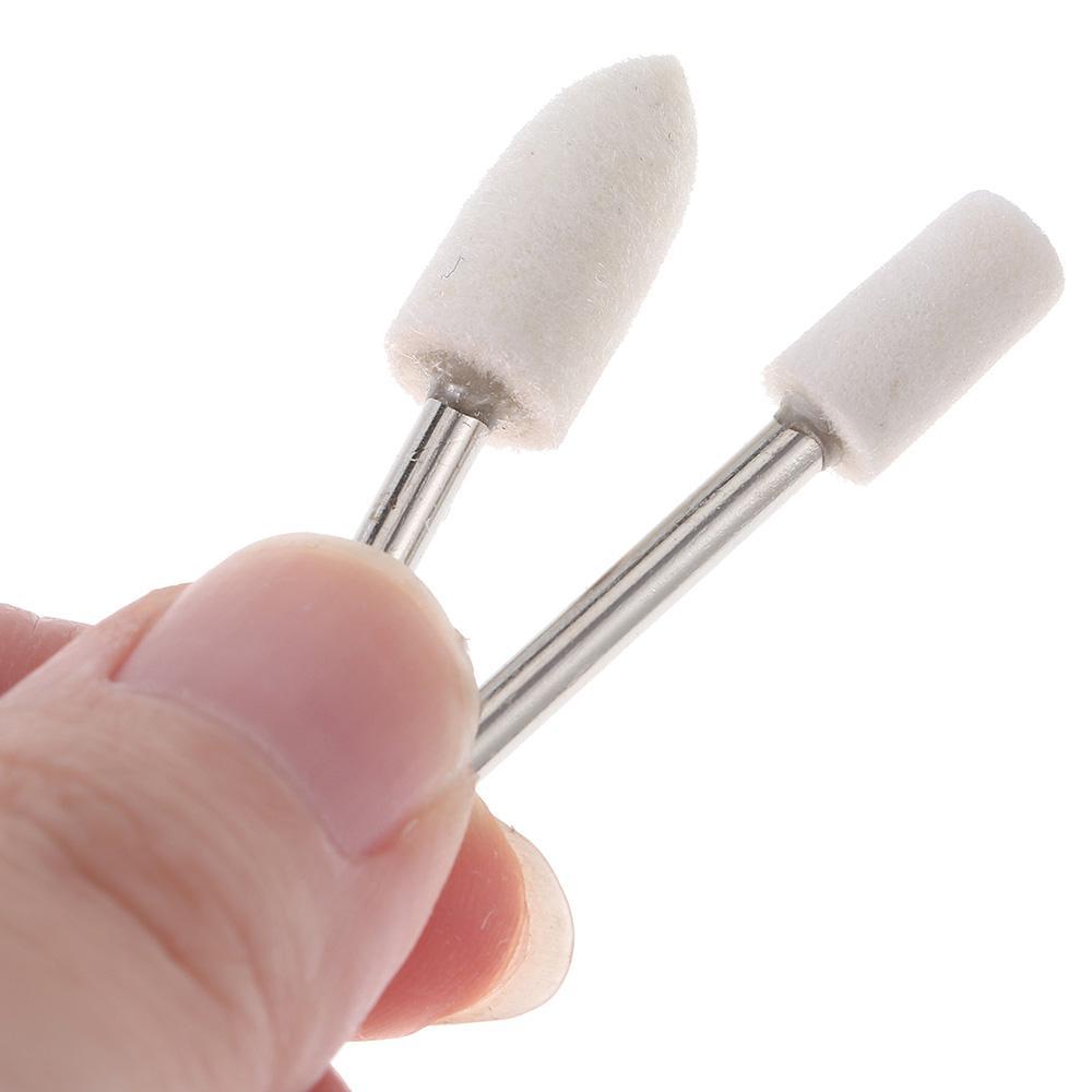 80Pcs 1/8" Shank Felt Polishing Wool Felt Rotary Tool Buffing Wheel for Dremel Rotary Tool Watch
