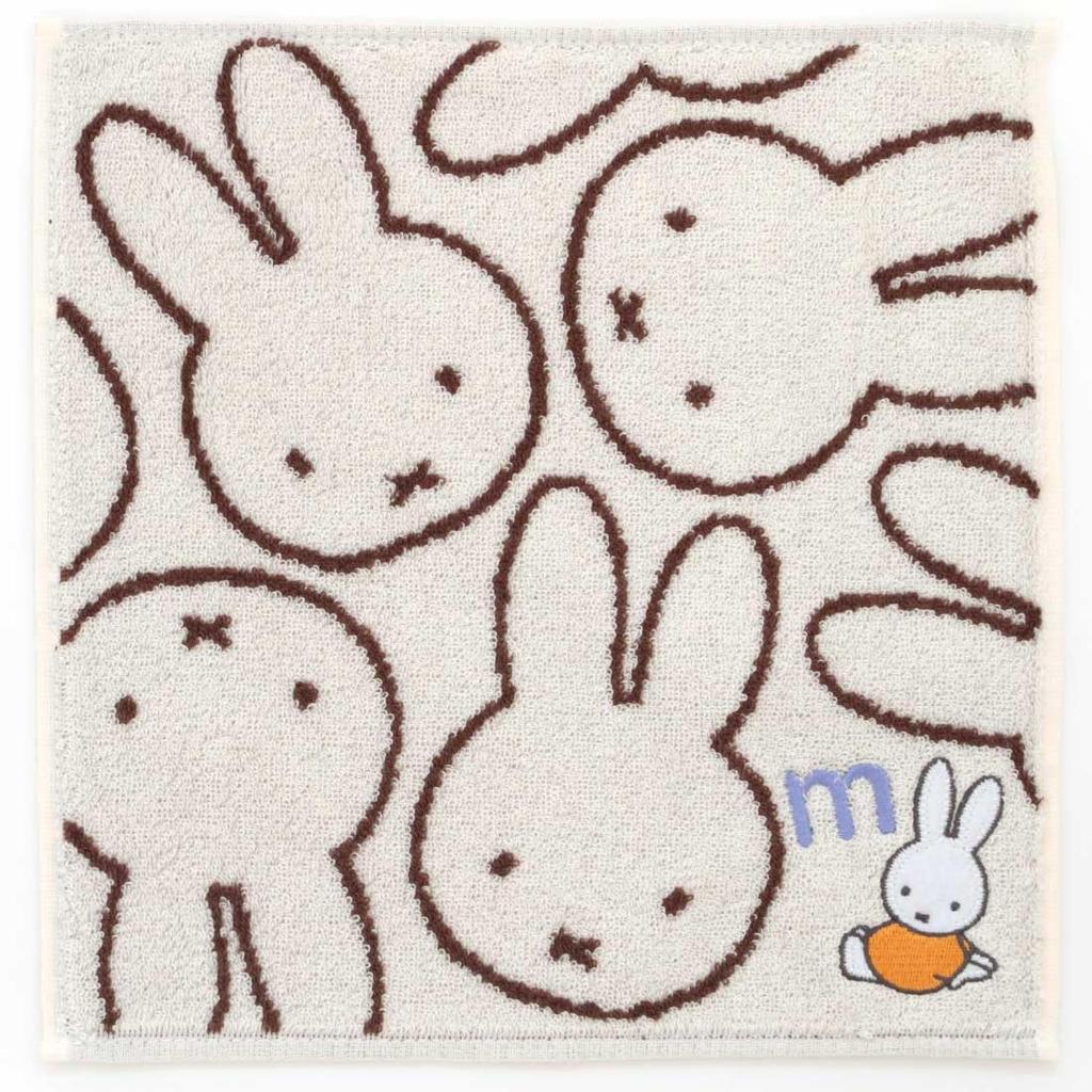 Miffy Initialed Towel 001831 Handkerchief, Women's, Approx. 25cm, (m)