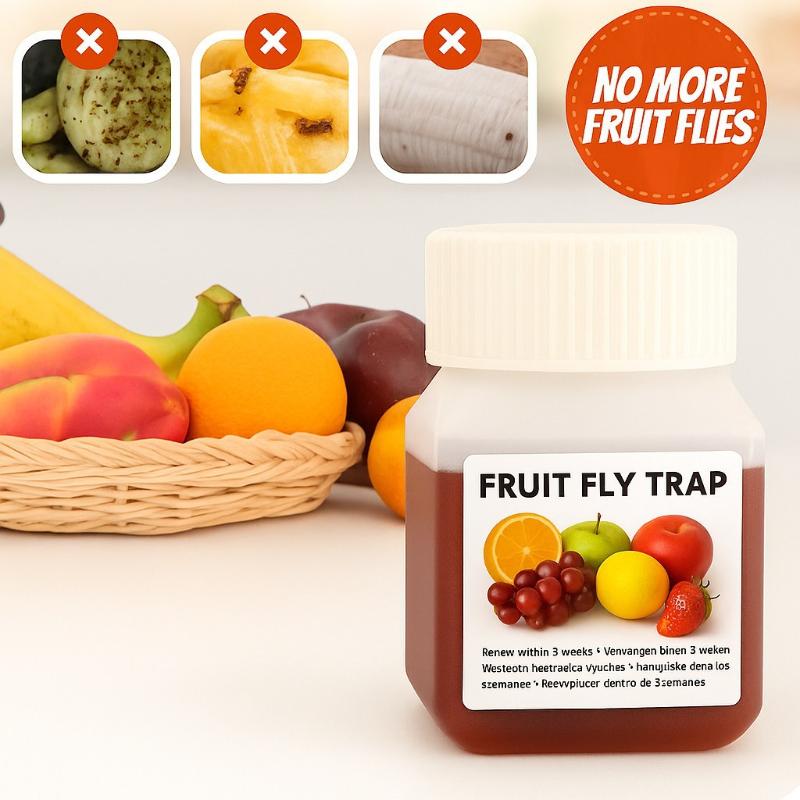 23ml Fruit Fly Trap Refill Bait Powerful Attraction for Bars Kitchens Indoor Use Long Lasting Bug Catcher Safe for Family