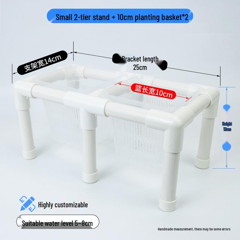 Hydroponic Plant Basket for Aquatic Tanks - Pothos Holder & Landscaping Decor